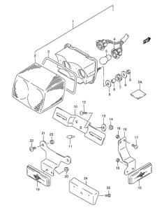 GS500 Задний комбинированный сигнал