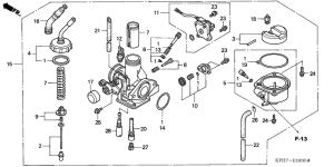 ANF125T Carburetor assy
