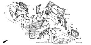 ST1300 Верхний обтекатель