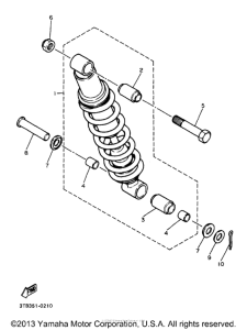 XT600EB Задняя подвеска