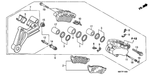 XL1000V Задний суппорт
