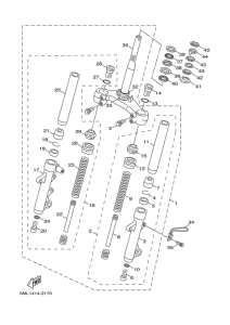 XC125 Передняя вилка