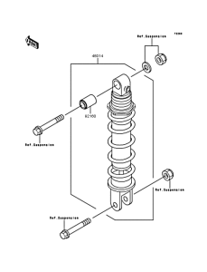 ZX400 Амортизатор