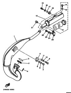 YZ250 YZ250U Выхлоп