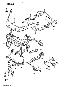 GV1400 Cowling brace