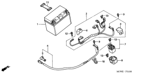 VFR800 (ABS) Аккумулятор