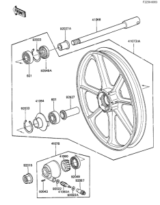 KZ1100 Front wheel / hub