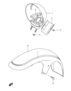 VS1400 Переднее крыло