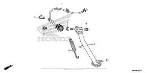 NC700X (DCT) Подножка
