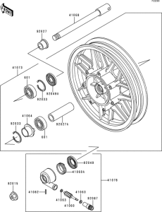 ZG1200 Переднее колесо