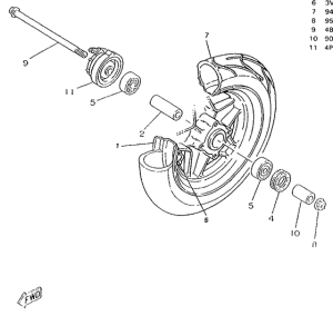 CW50RS Переднее колесо