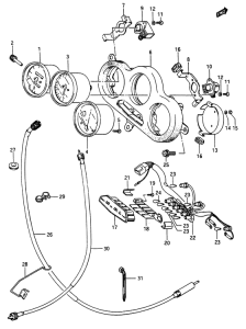 RG250 Спидометр-тахометр