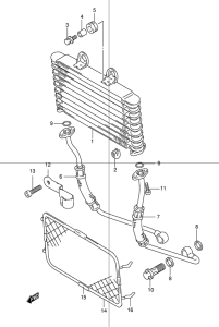 GSF600 Масляный радиатор