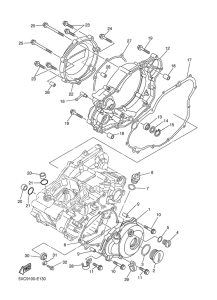 YZ250F Крышка картера двигателя