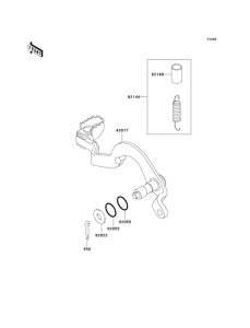  Педаль тормоза