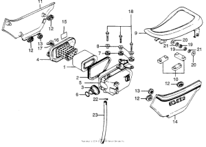 TL250 Seat + air cleaner + side cover