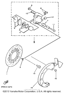 XT225E Передний суппорт