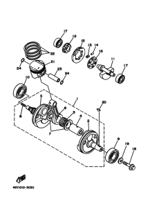 TT250R ｸﾗﾝｸｼﾔﾌﾄ. ﾋﾟｽﾄﾝ