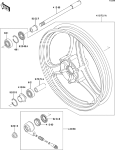 EX500 Переднее колесо