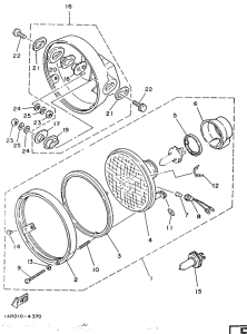 RD350LC (37KW) Фара
