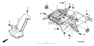 PCX125 Задний бампер