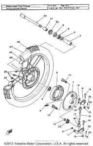YZ465G Переднее колесо