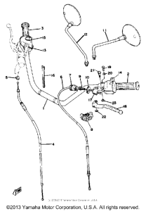 XS1100F Handle - wire