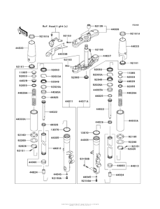 VN1700 Передняя вилка