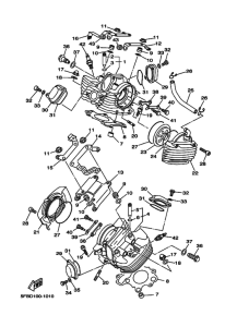 XVS650 Головка цилиндров