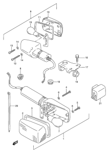 DR800 Поворотники