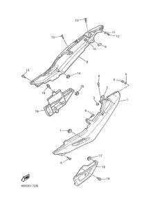 XJ900S Боковые обтекатели