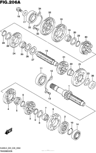 VL800B Трансмиссия