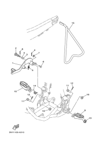 YZ250 Stand & footrest
