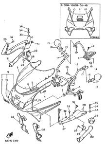 FZR1000 Обтекатель 1