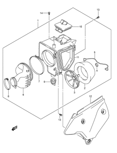 DR-Z400 Воздухоочиститель