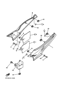 TZR125 Боковая крышка