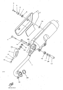 YP125R Выхлопная система