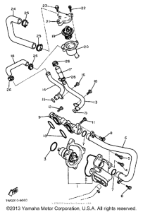 FZR400U Водяной насос