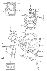 RM125 Цилиндр