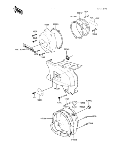 KZ550 Крышки двигателя