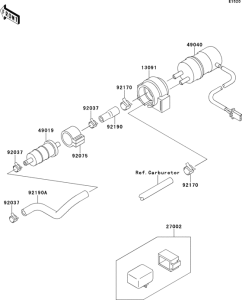 ZX600 Топливный насос