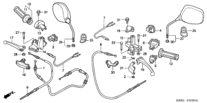 SCV100 Handle lever / switch / cable