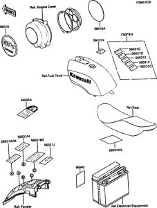 ZX550 Лейбл предостережения
