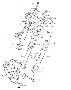 GSX400 Траверса нижняя