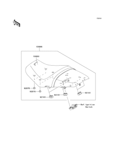 ZX1400 Сиденье