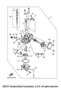 TTR50EG Карбюратор