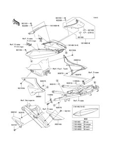ZX1000 Боковые обтекатели