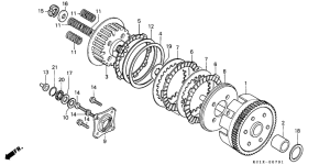 CB125T Бендикс