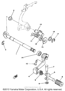 IT125H Shift shaft - pedal