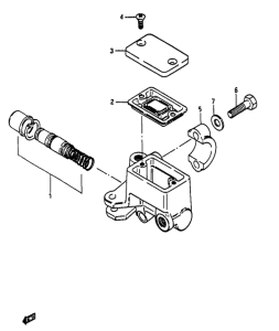 RG50 Передний тормозной цилиндр